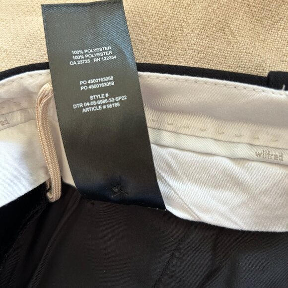 Aritzia Wilfred The Effortless Pant - Crepette in Black, Size 6 - Picture 6 of 7